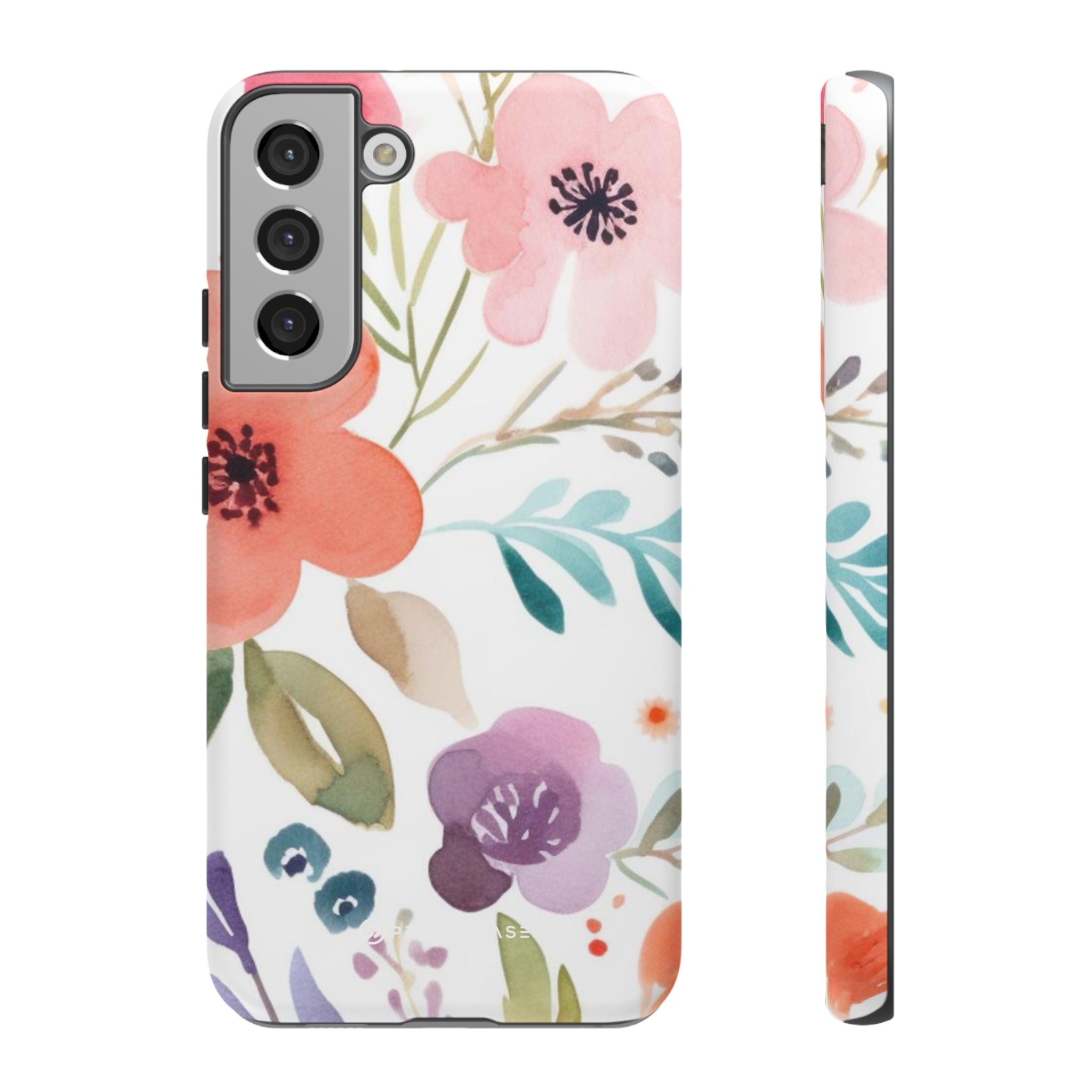 Motif de fleurs bleu rose