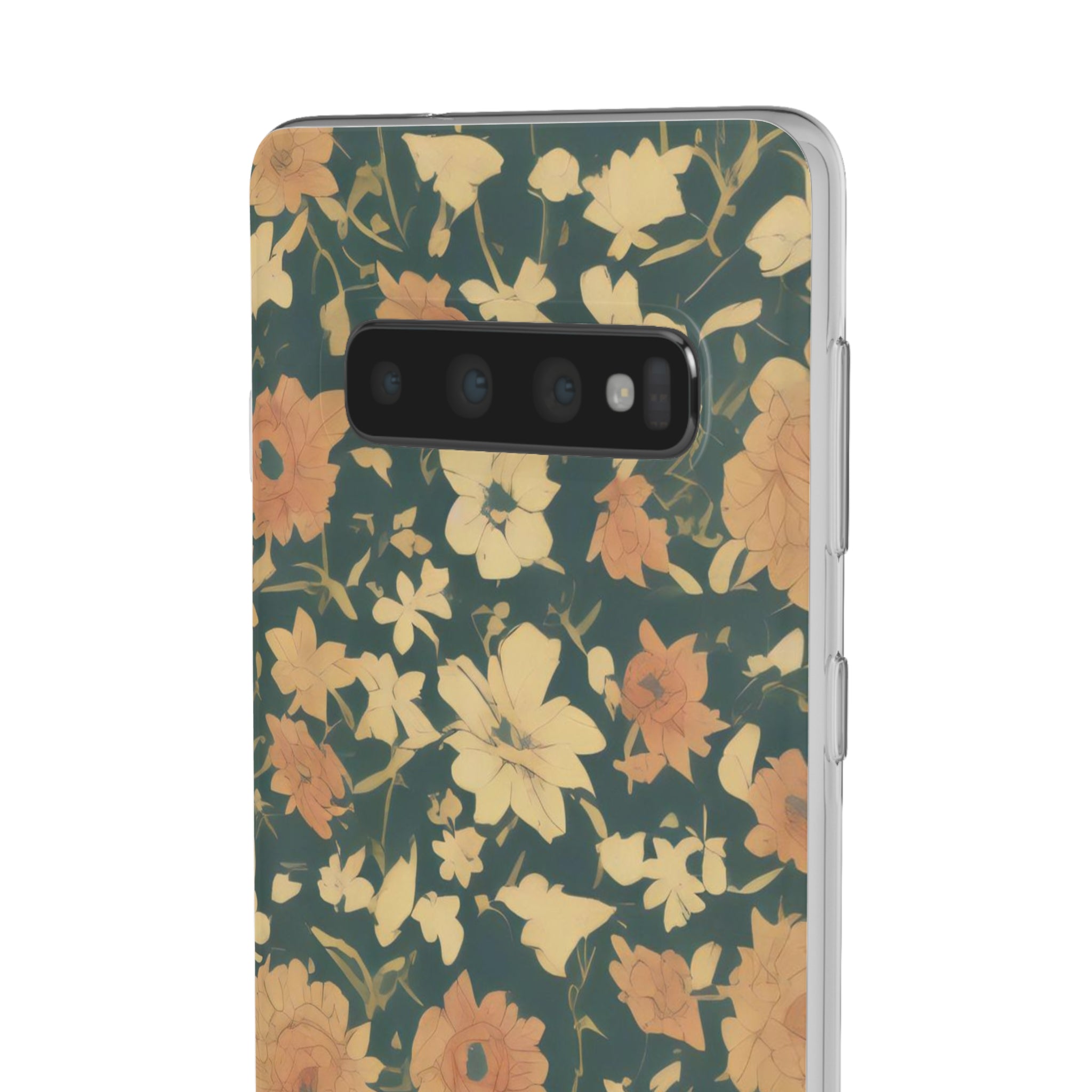 Olive Green Floral Slim