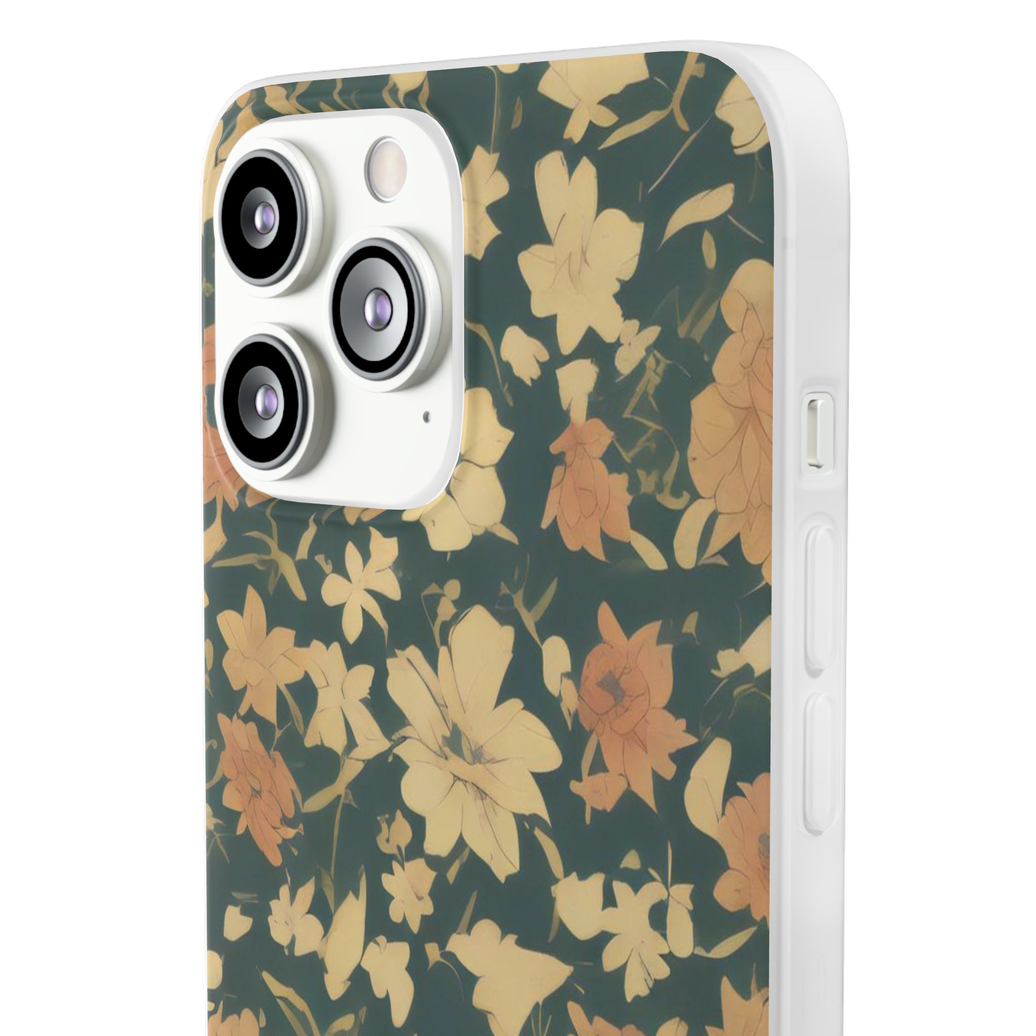 Olive Green Floral Slim