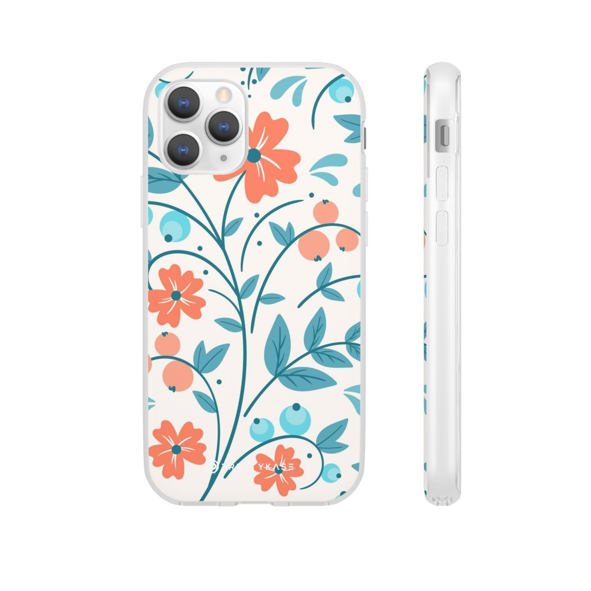 Slim floral pêche clair