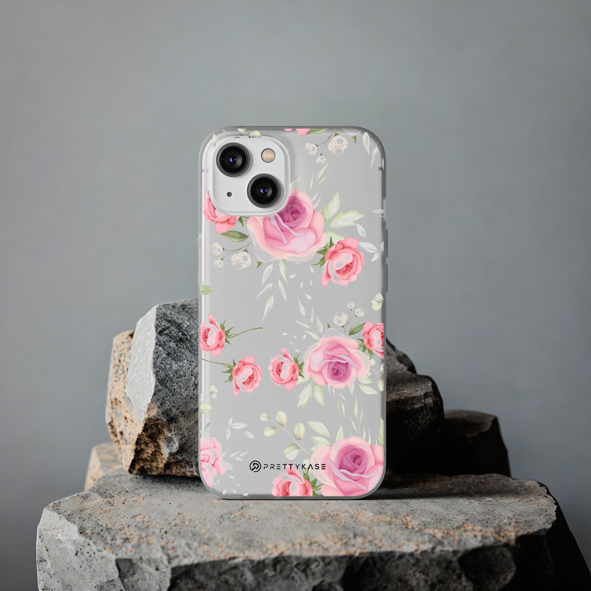 White and Pink Floral Slim