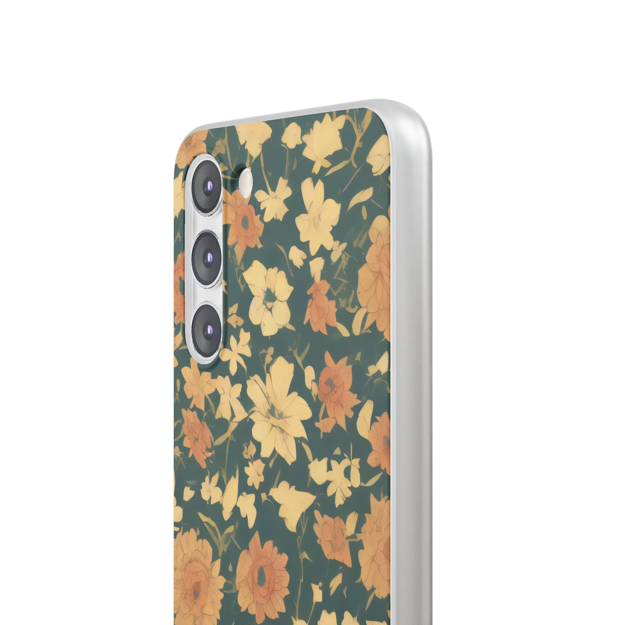 Slim floral vert olive