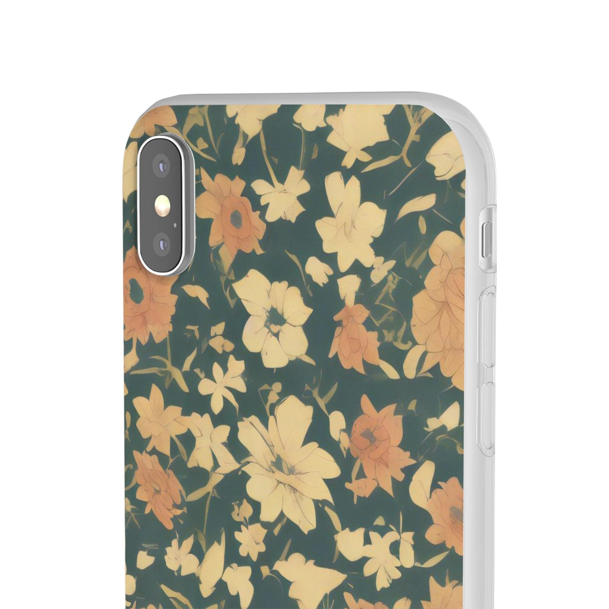 Olive Green Floral Slim - PrettyKase