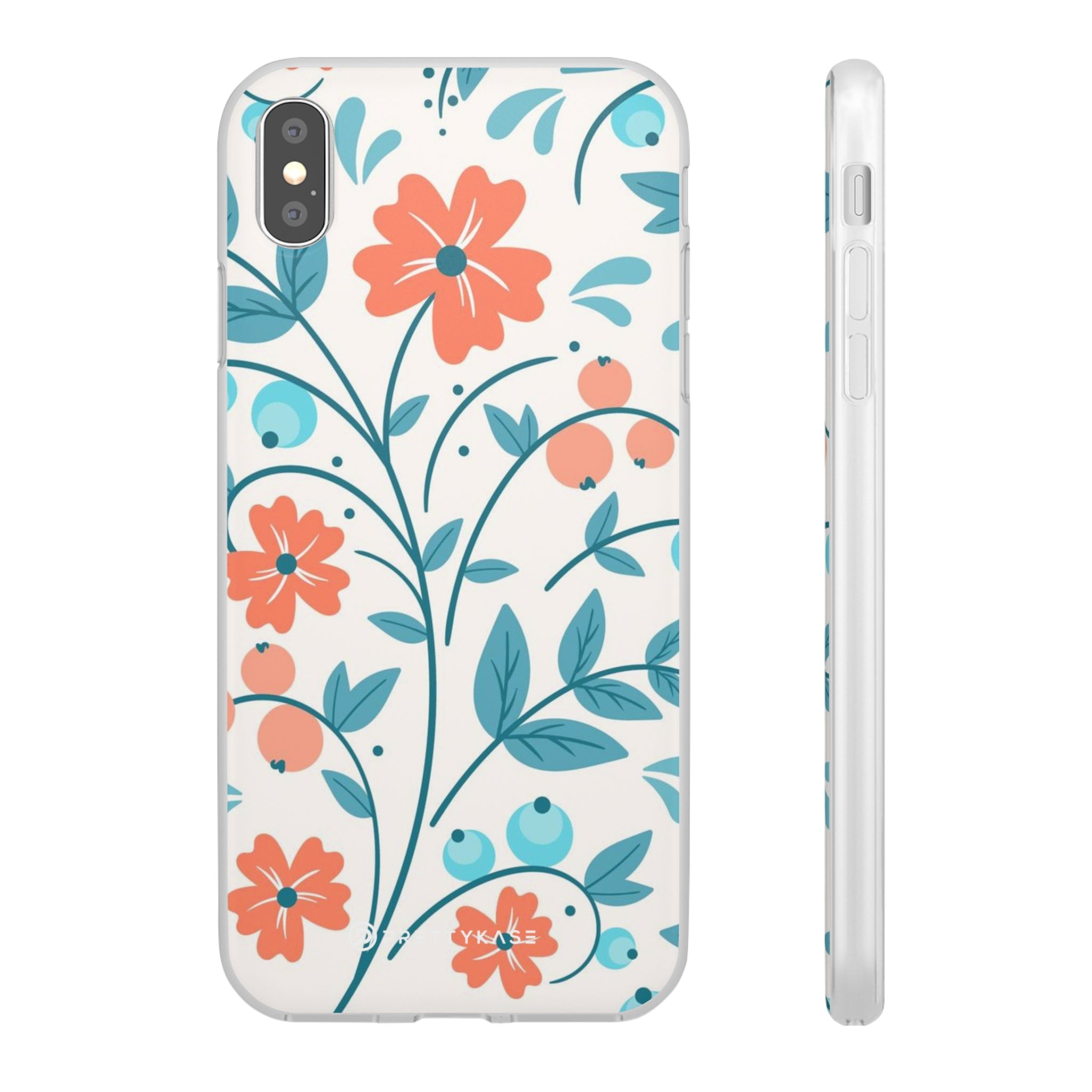 Slim floral pêche clair