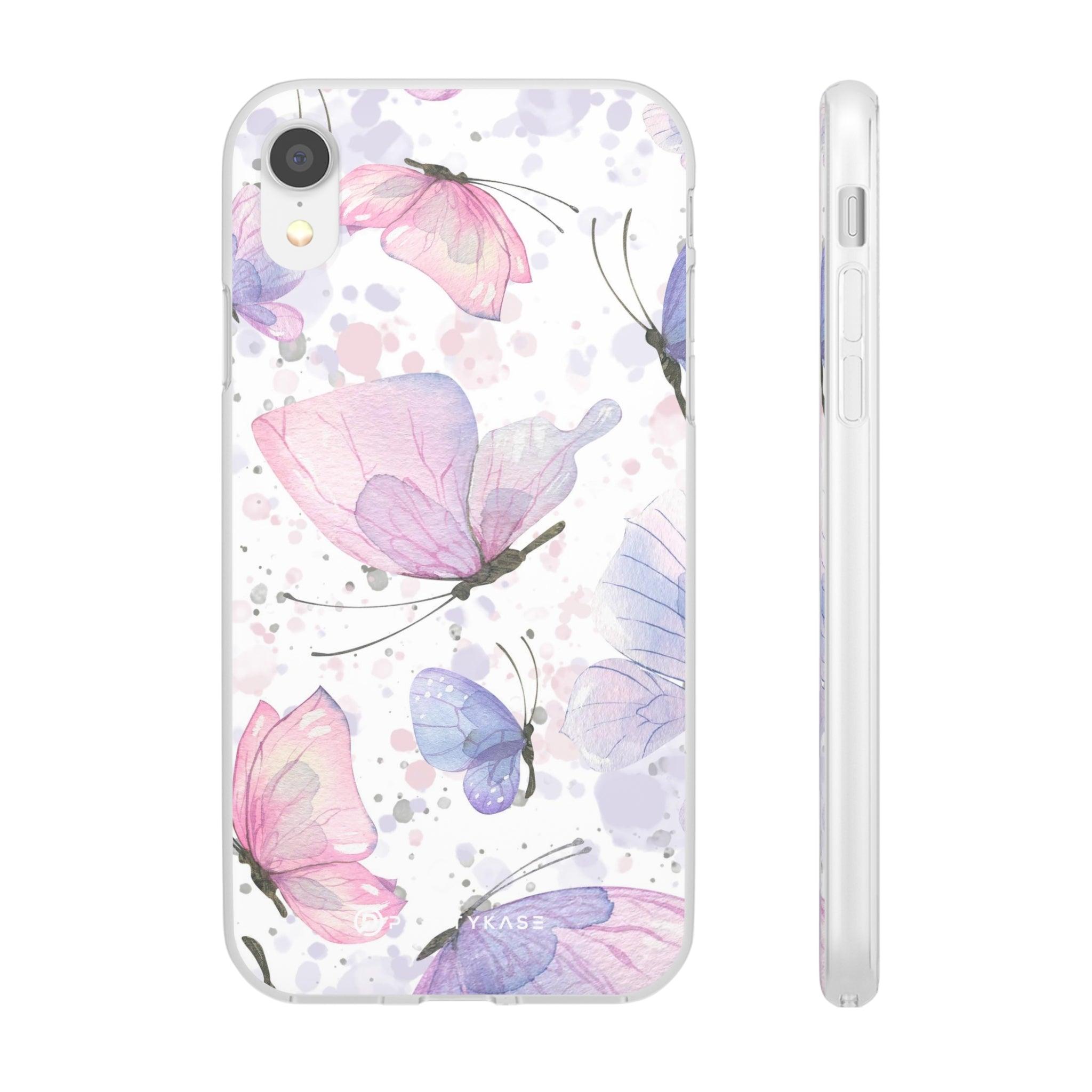 Pink Lilac Butterflies Slim - PrettyKase