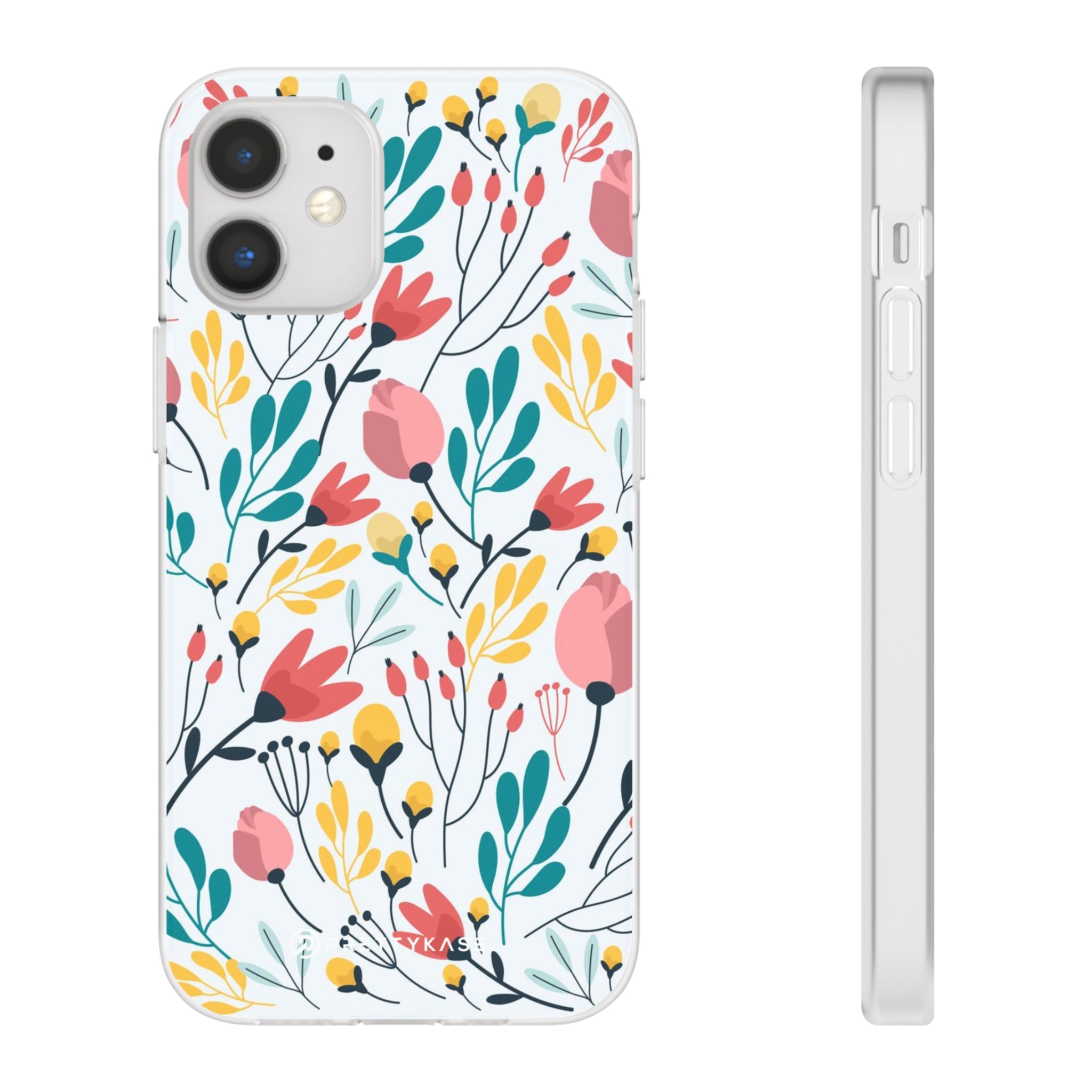 White Colorfull Flower Slim