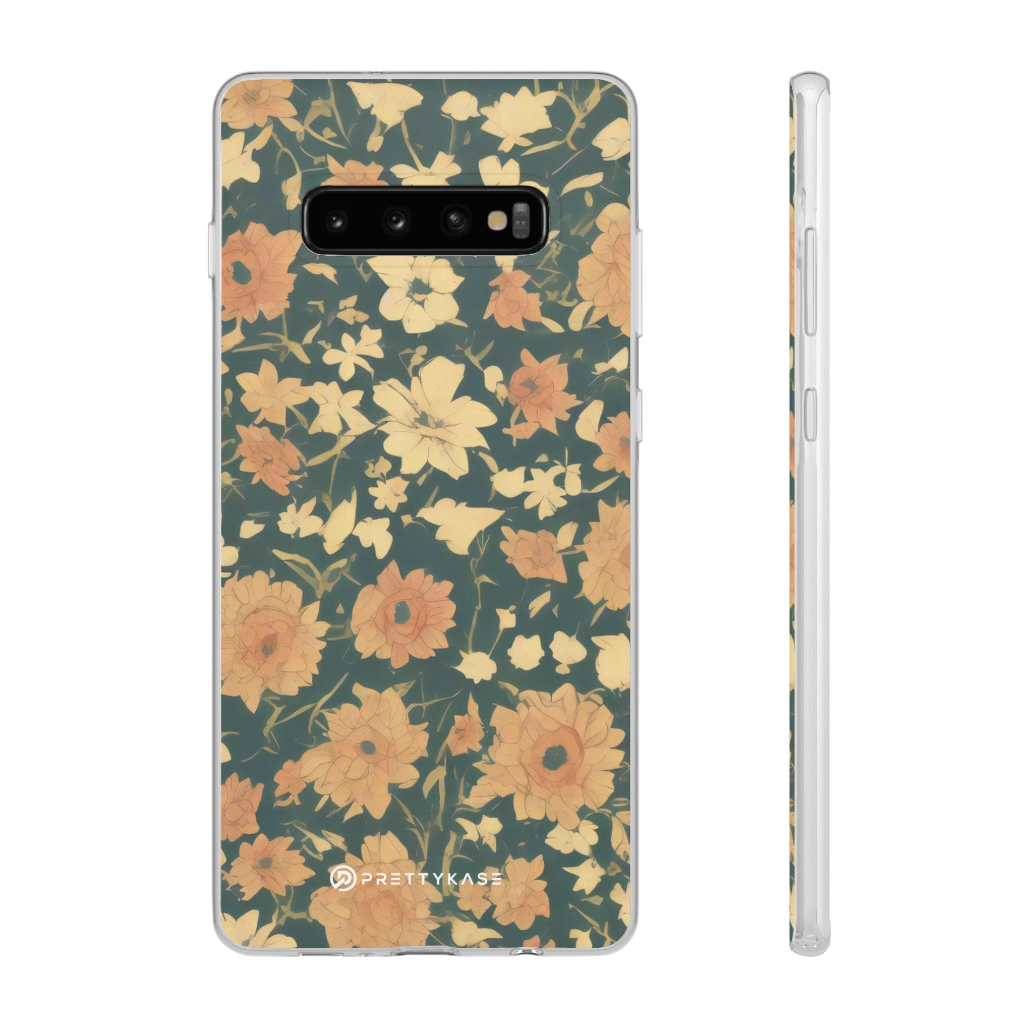 Olive Green Floral Slim