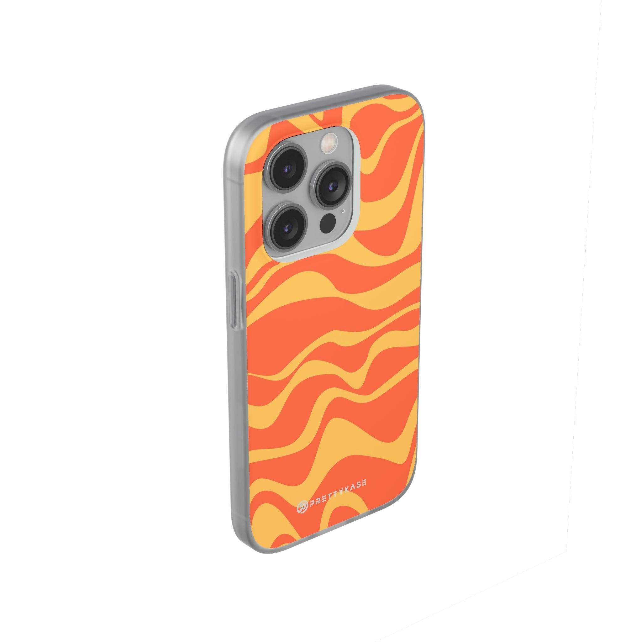 Orange Abstrack Slim - PrettyKase