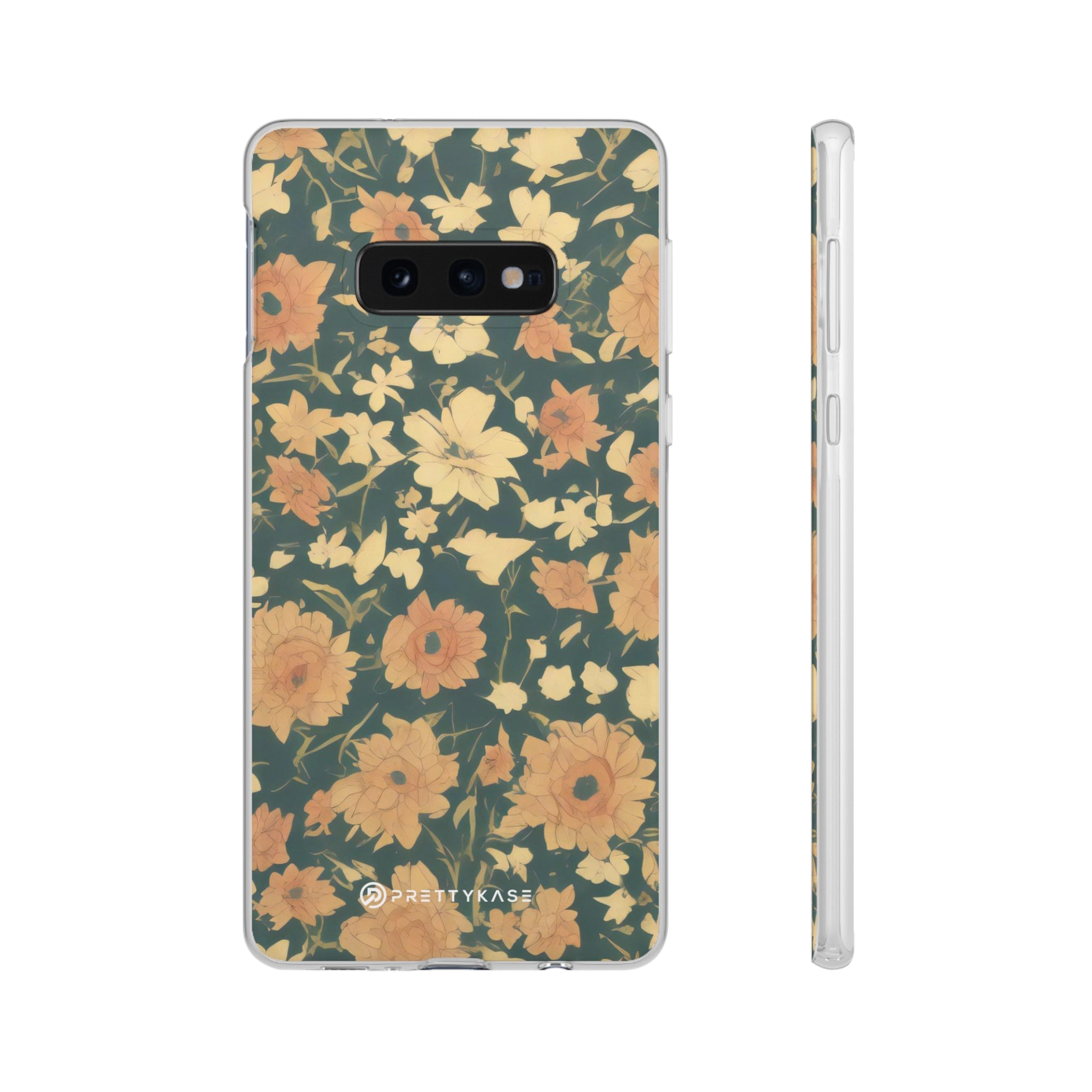 Olive Green Floral Slim