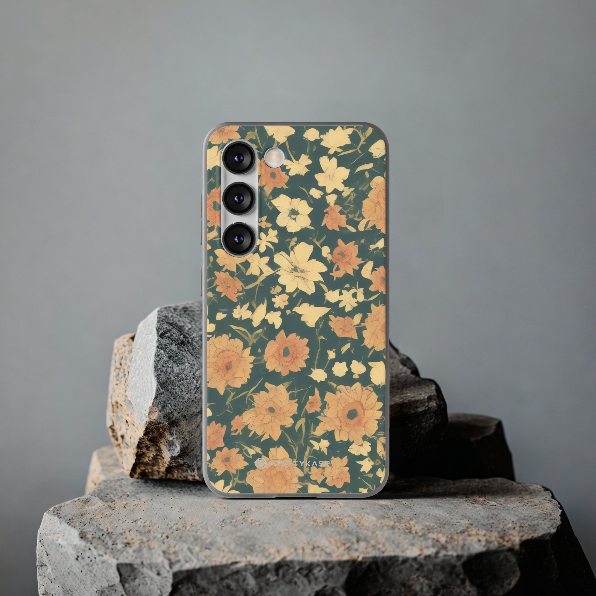 Olive Green Floral Slim